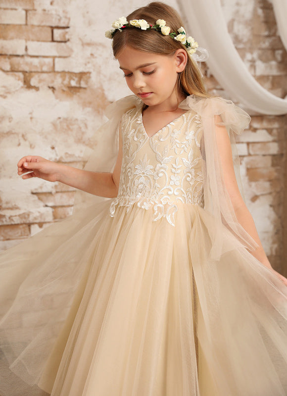 Robe Chic Tulle Beige - gallery 9