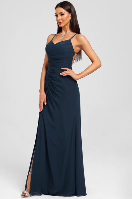 Robe Chic Velours Sombre Étoilé - gallery 2
