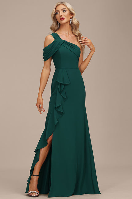 Robe Chic Noire Drapée - gallery 1