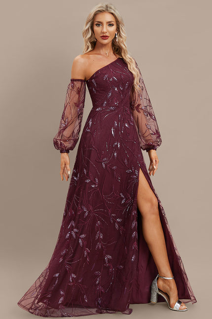 Robe Chic Étoilée Bordeaux - gallery 4