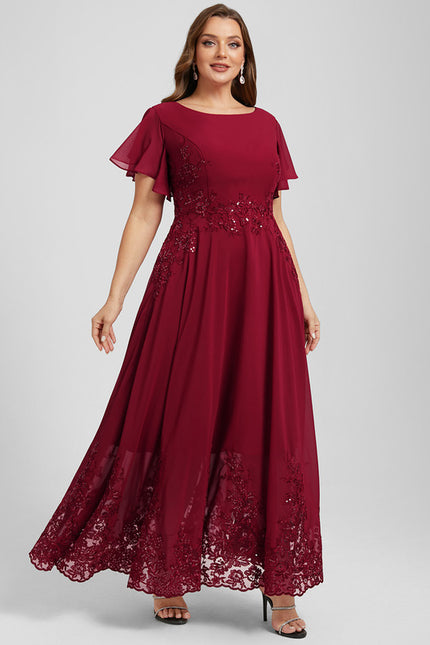 Robe Chic Rouge Élégant - gallery 8