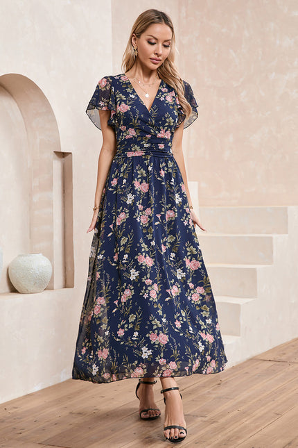 Robe Chic Fleurie Maxi