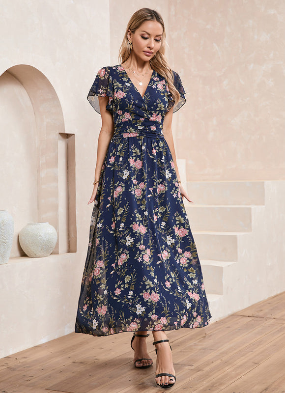 Robe Chic Fleurie Maxi