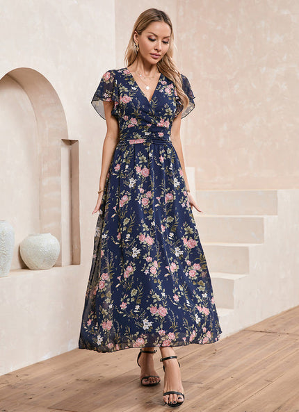 Robe Chic Fleurie Maxi