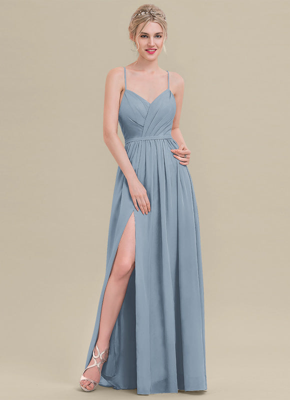 Robe Chic Longue Bordeaux Plissée