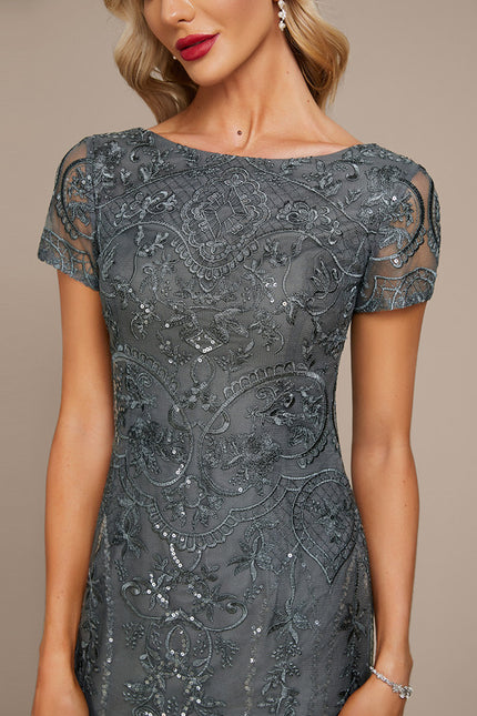 Robe Chic Glamour Dentelle Émeraude - gallery 5