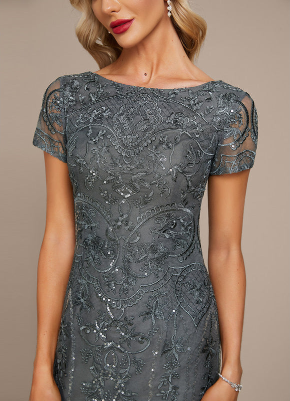 Robe Chic Glamour Dentelle Émeraude - gallery 5