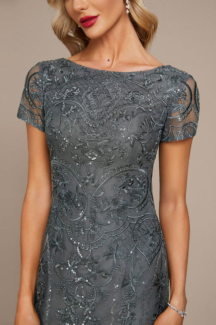 Robe Chic Glamour Dentelle Émeraude - gallery 5