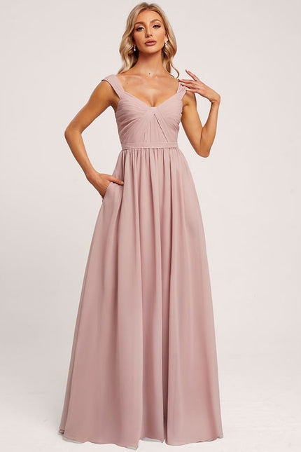 Robe Chic Rose Flottante - gallery 4