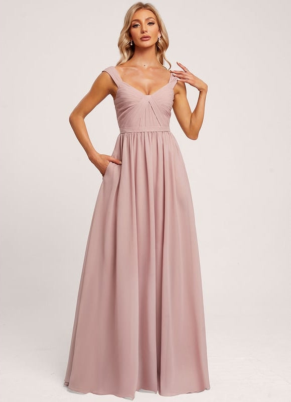 Robe Chic Rose Flottante - gallery 4