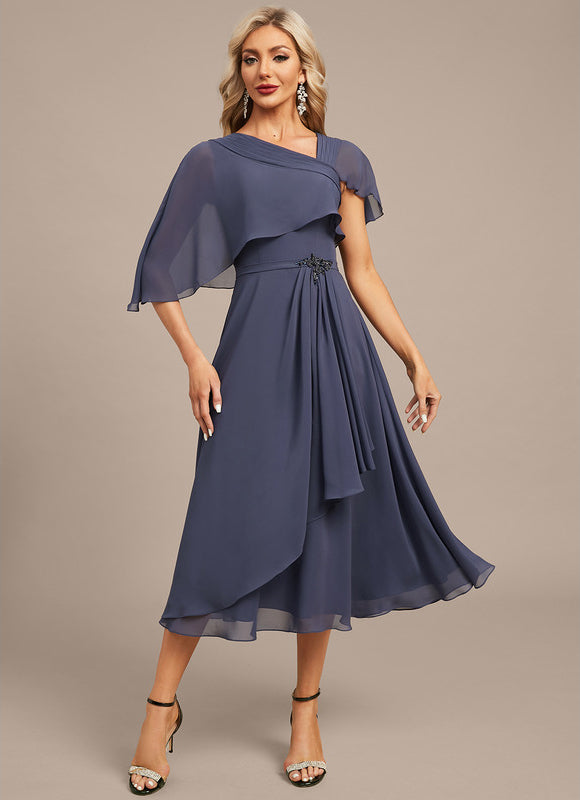 Robe Chic Élegante Ondulée - gallery 4