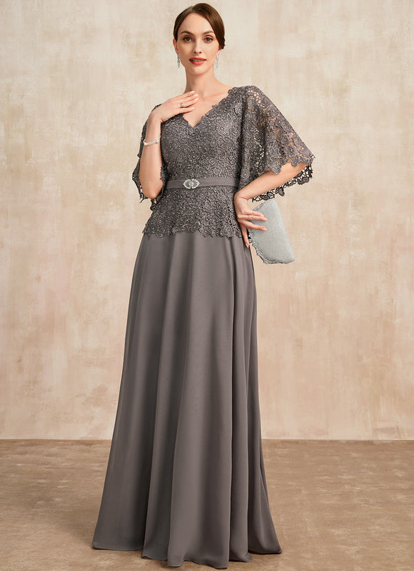 Robe Chic Élégante Grise - gallery 4