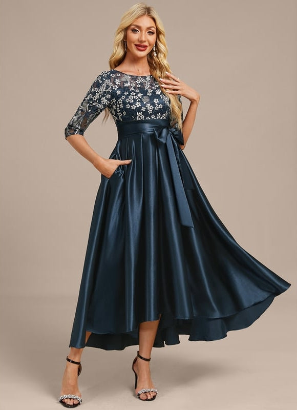 Robe Chic Élégante Satinée