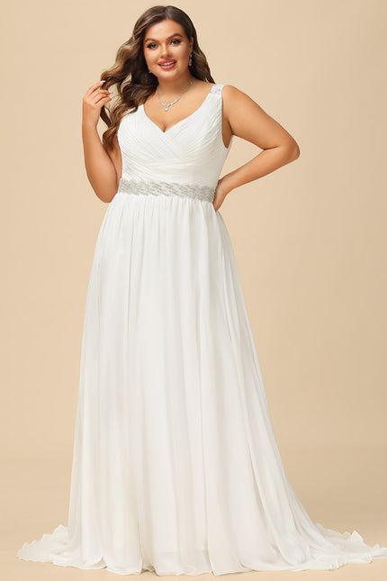 Robe Chic Chiffon Traîne - gallery 5