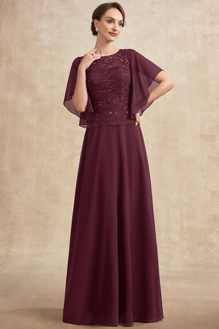 Robe Chic Violette Brodée - gallery 1