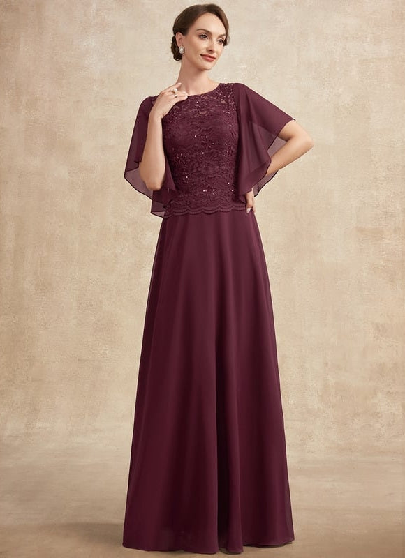 Robe Chic Violette Brodée - gallery 1