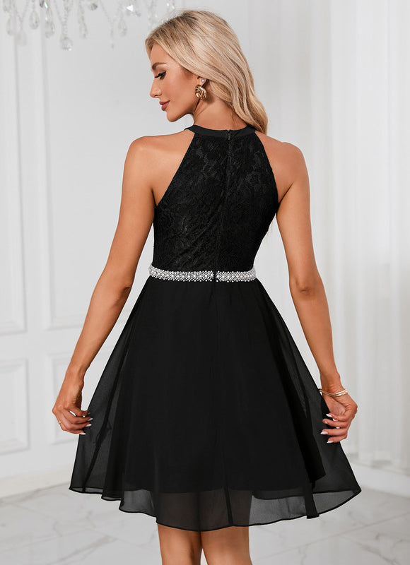 Robe Chic Noir Flottante - gallery 3