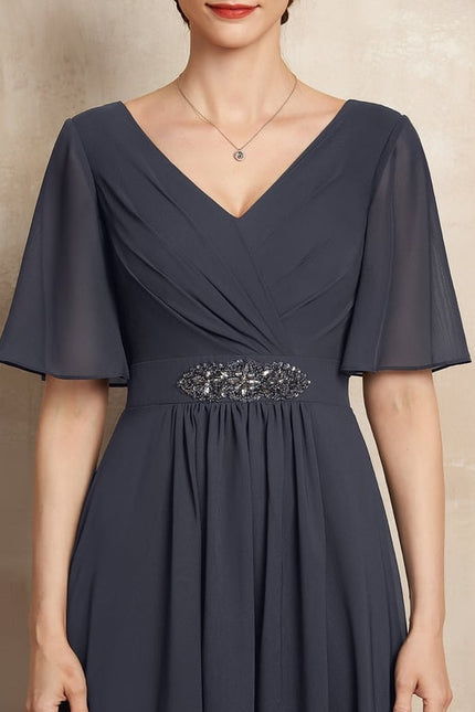 Robe Chic Longue Charbon Flottante - gallery 6