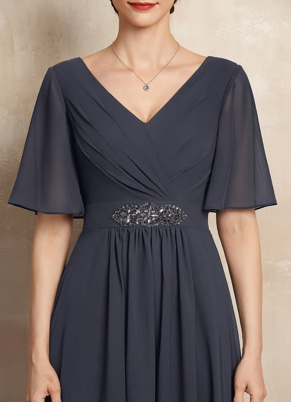 Robe Chic Longue Charbon Flottante - gallery 6