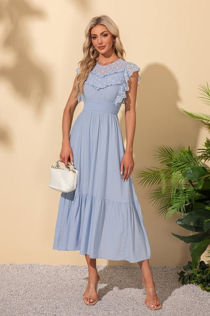 Robe Chic Bleue Aérienne