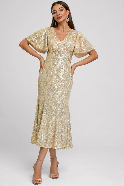 Robe Chic Éclat Doré
