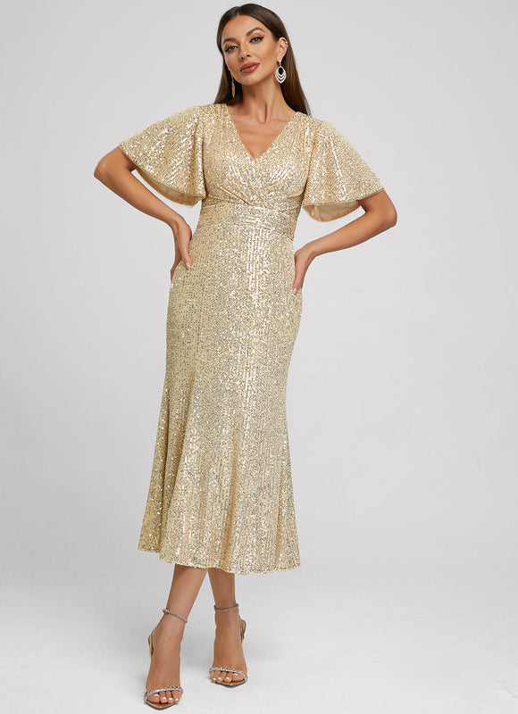 Robe Chic Éclat Doré