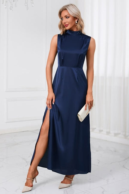 Robe Chic Maxi Satinée Élégante - gallery 4