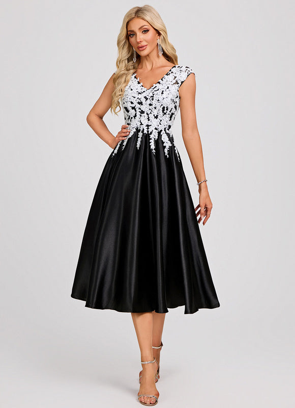 Robe Chic Noire Et Blanche - gallery 1