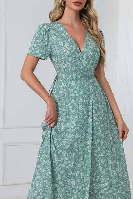 Robe Chic Fleurie Cobalt - gallery 9