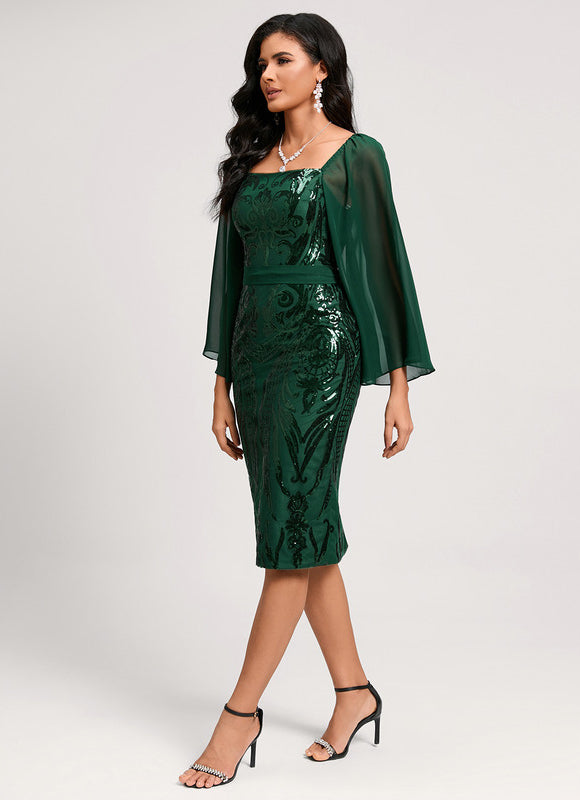 Robe Chic Mousseline Pailletée - gallery 2
