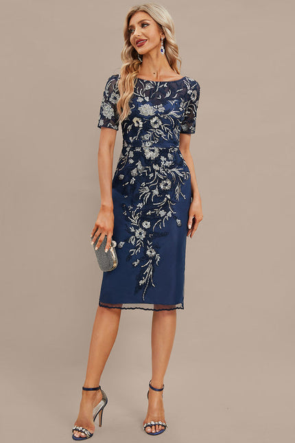 Robe Chic Nuit Florale Éclatante - gallery 3