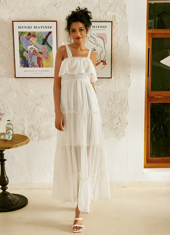 Robe Blanche Chic Pour Mariage - gallery 1