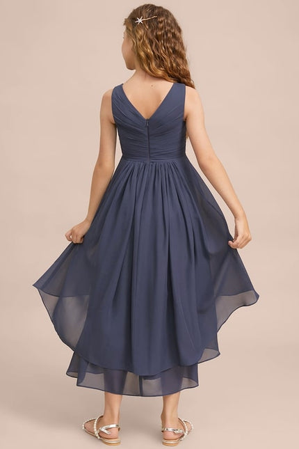 Robe Chic Bleu Nuit Élégant - gallery 7