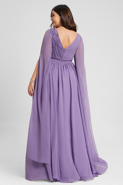 Robe Chic Longue Verte Fluide - gallery 7