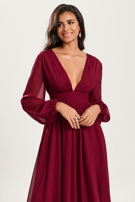 Robe Chic Fluide Bleu Nuit - gallery 3