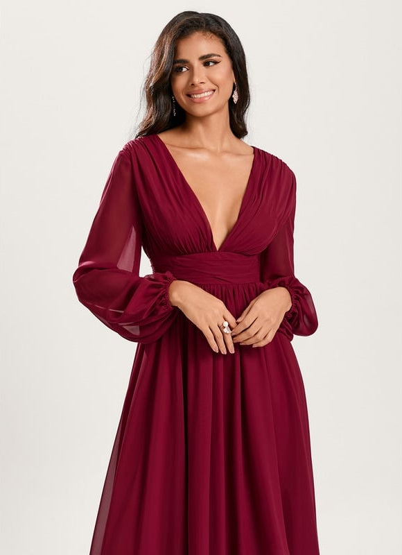 Robe Chic Fluide Bleu Nuit - gallery 3