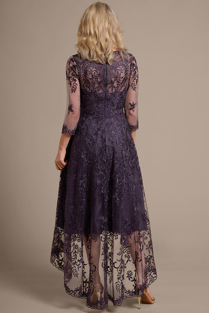 Robe Chic Dentelle Violette - gallery 7