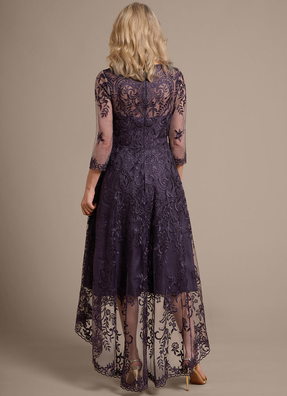 Robe Chic Dentelle Violette - gallery 7
