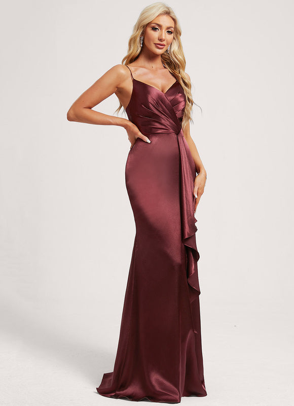 Robe Chic Velours Bourgogne - gallery 2