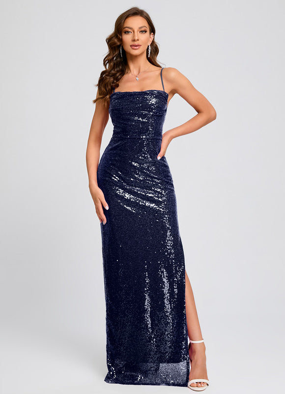 Robe Chic Paillette Marine Chic - gallery 3