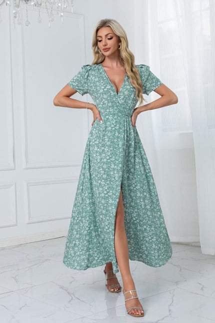 Robe Chic Fleurie Cobalt - gallery 7