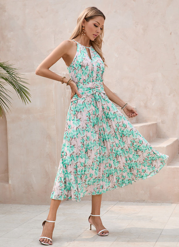 Robe Chic Trapèze Verte - gallery 2