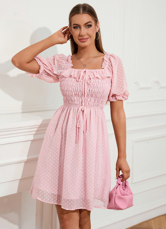 Robe Chic À Pois Douce