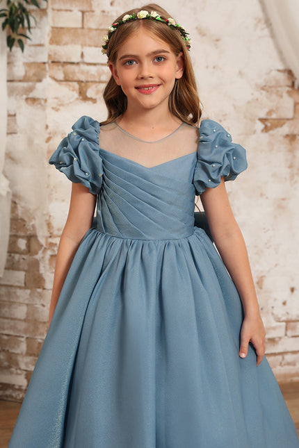 Robe Chic Bleu Doux Élégant - gallery 9