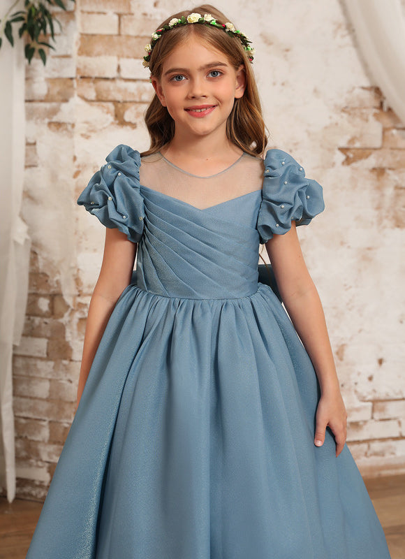 Robe Chic Bleu Doux Élégant - gallery 9