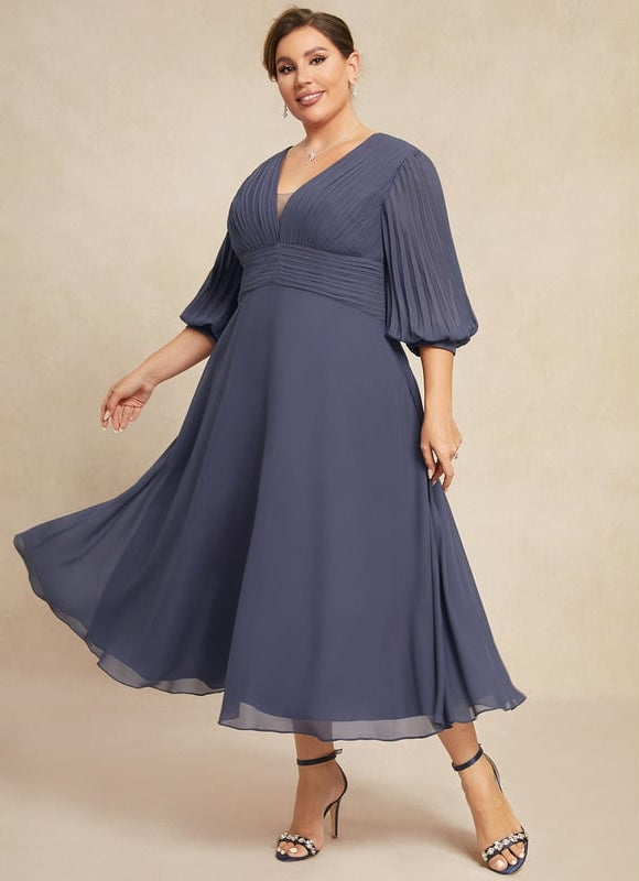 Robe Chic Chiffon Marine - gallery 7