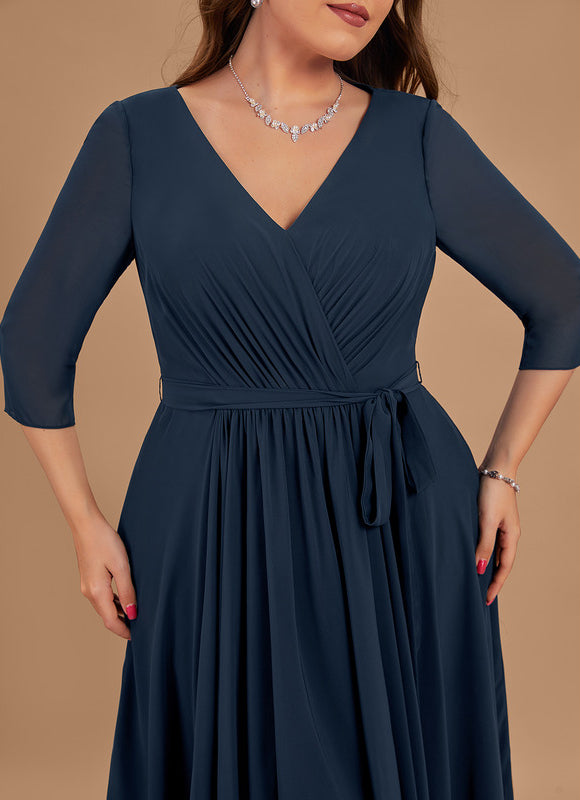 Robe Chic Drapé Azur Sublime - gallery 8
