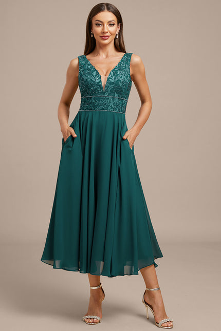 Robe Chic Émeraude Fluide - gallery 2