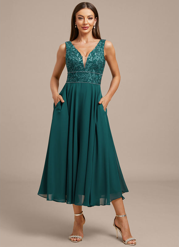 Robe Chic Émeraude Fluide - gallery 2