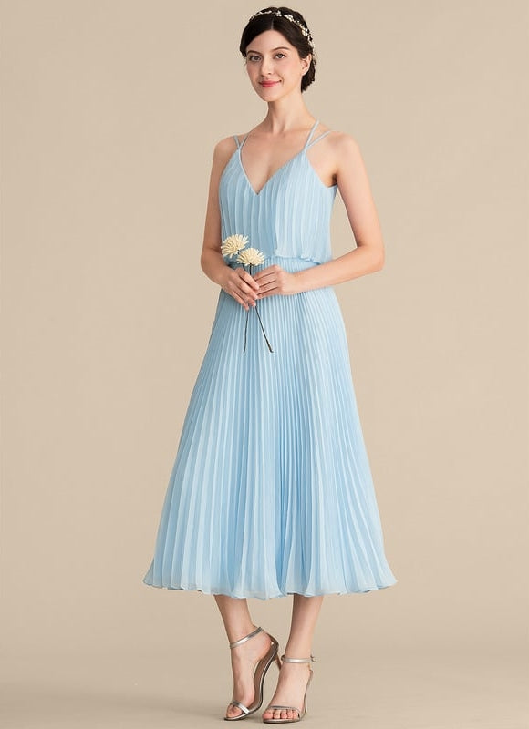 Robe Chic Plissée Sombre - gallery 1
